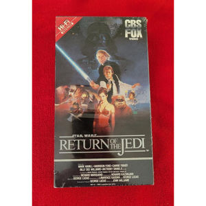 Sealed VHS Star Wars Return Of The Jedi 1986 Hi-Fi Red Label CBS FOX See Descrip
